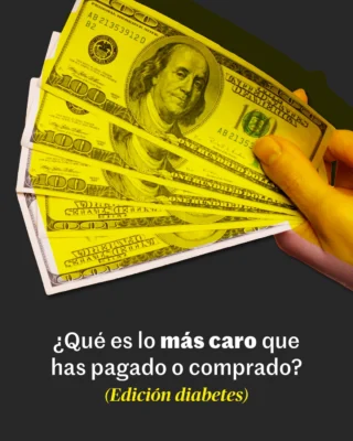 Todos sabemos lo caro que puede ser vivir con diabetes 😮‍💨 ¿Qué podrías ya haberte comprado con lo que has gastado en tu diabetes?