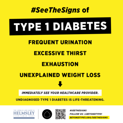 #SeeTheSigns of Type 1 Diabetes