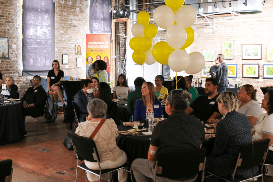 Audience attending event