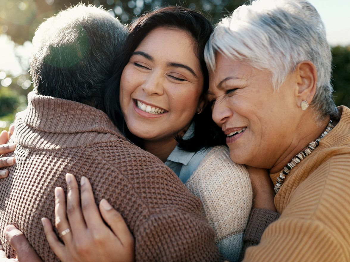 Group of women hugging