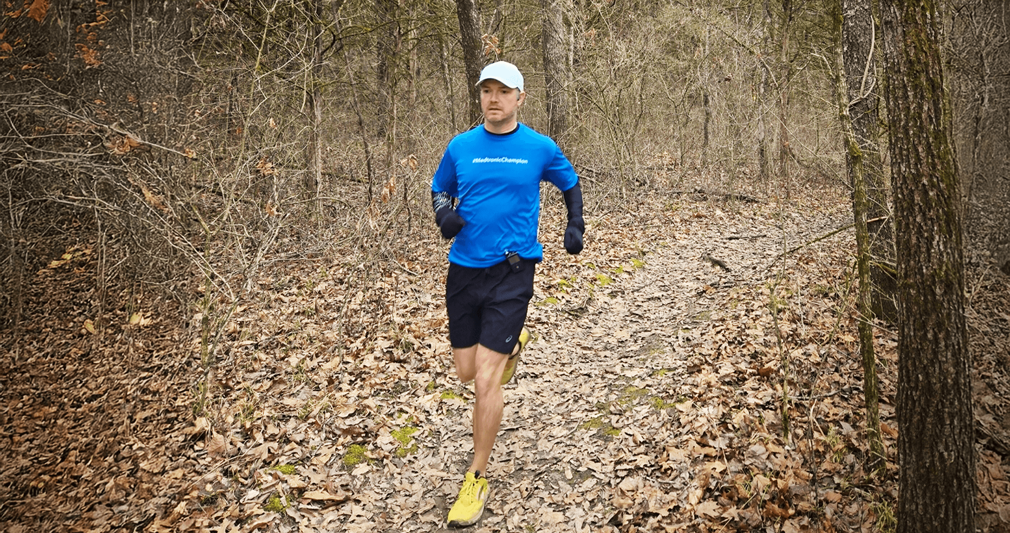 Randy Riggs trains for the upcoming marathon.
